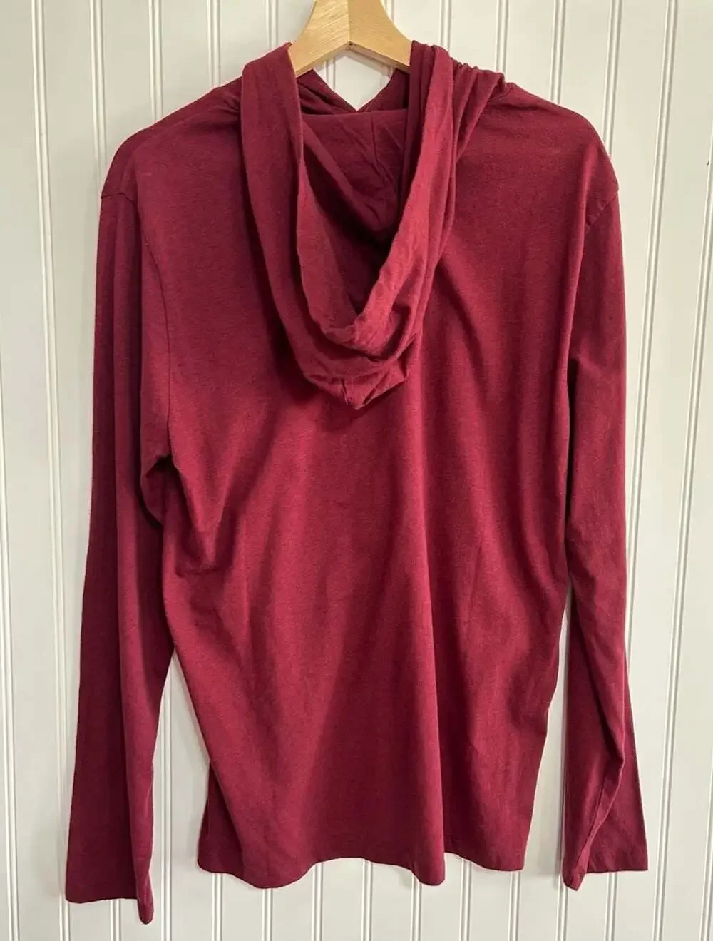 Polo Ralph Lauren Men's Jersey Hooded Long-Sleeve T-Shirt, Burgundy, Size M
